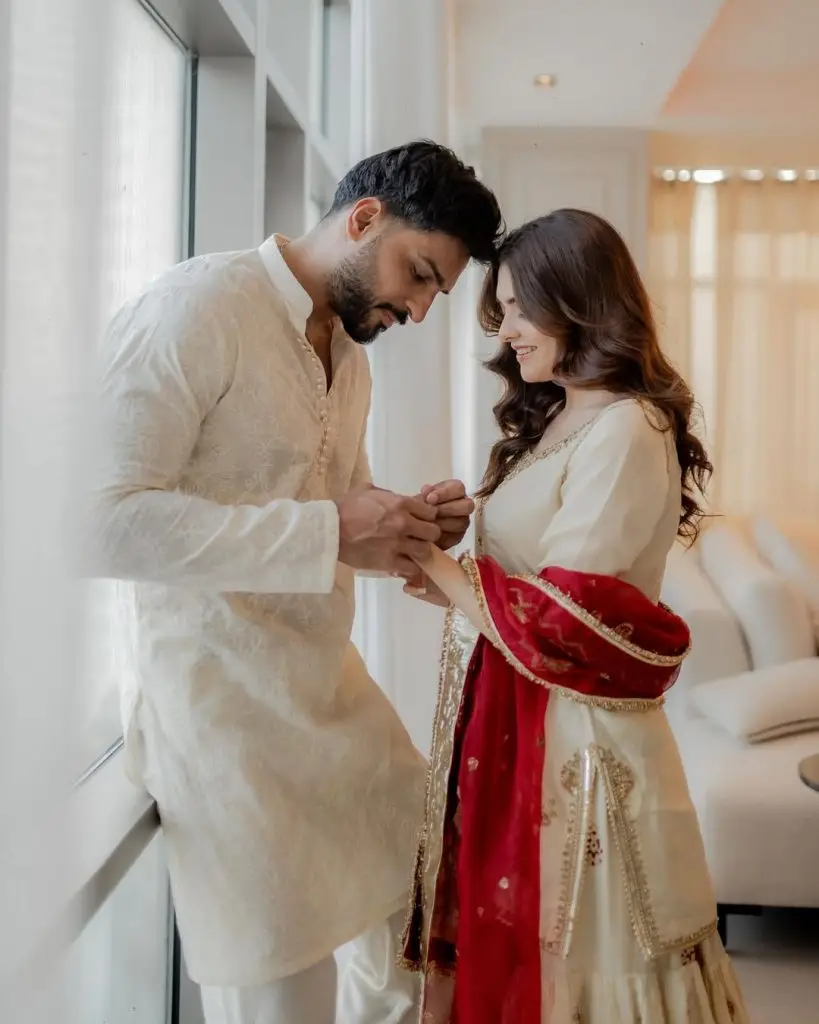 Omer Shahzad & Shanzay Lodhi Celebrating First Eid After Marriage