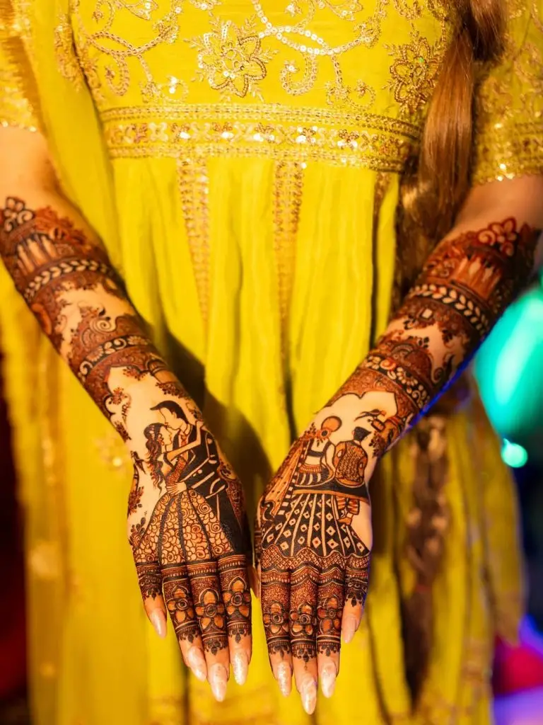 Rabeeca Khan Shares Beautiful Pictures From Mehndi Application