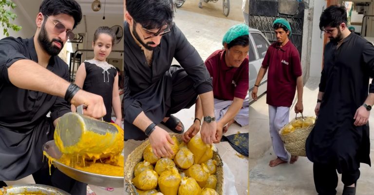 Muneeb Butt Distributes Niaz on Muharram 10th