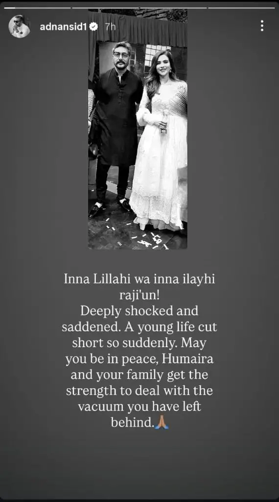 Pakistani Stars Express Grief On Humaira Asghar’s Death