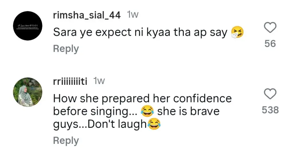 Sarah Khan’s Old Singing Clip Gets Hilarious Reactions