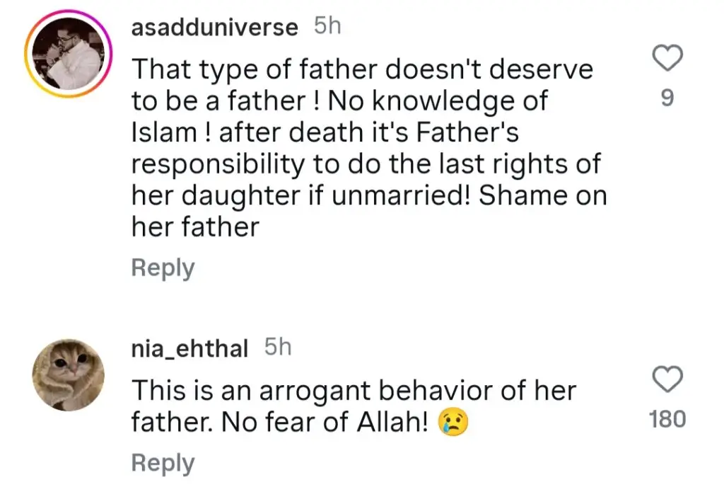 Internet Horrified By Humaira Asghar’s Family Reaction