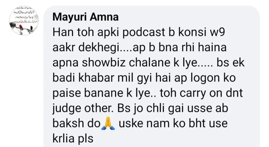 Internet Calls Out Amna Malik For Insensitivity