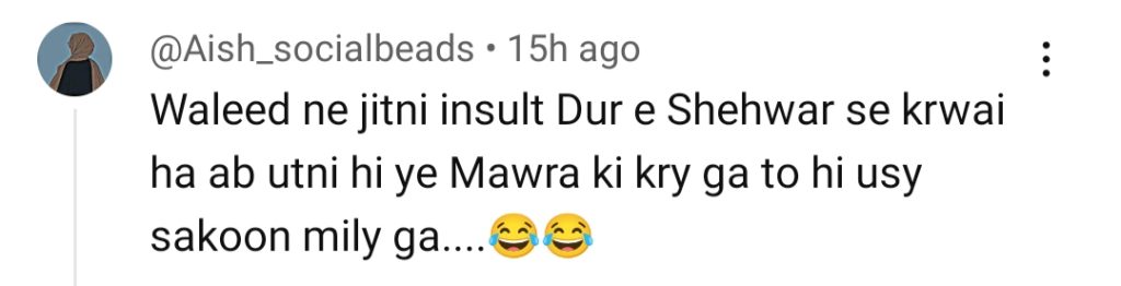 Do Kinaray Episode 38 – Fans Think Waleed Deserved Dureshehwar