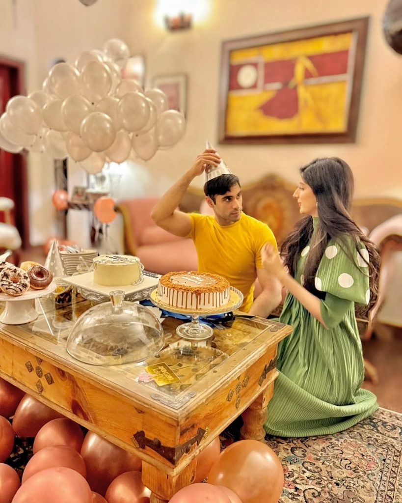 Ameer Gilani Celebrates Birthday with Wife Mawra Hocane