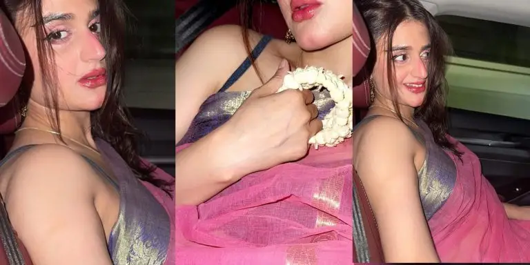 Hira Mani’s Bold Saree Pictures Heavily Criticized