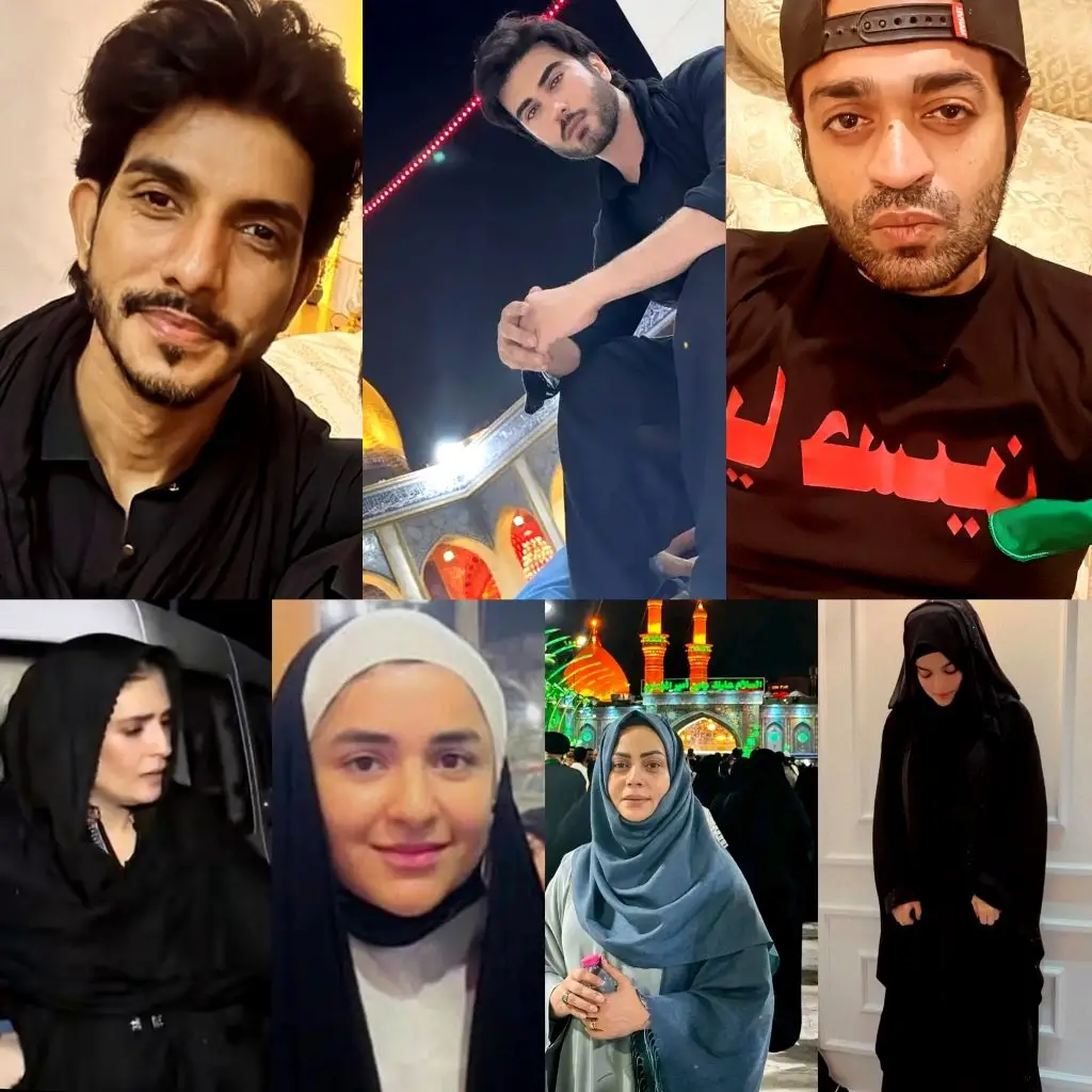 Pakistani Ahl e Tashie Celebrities Observe Muharram with Respect