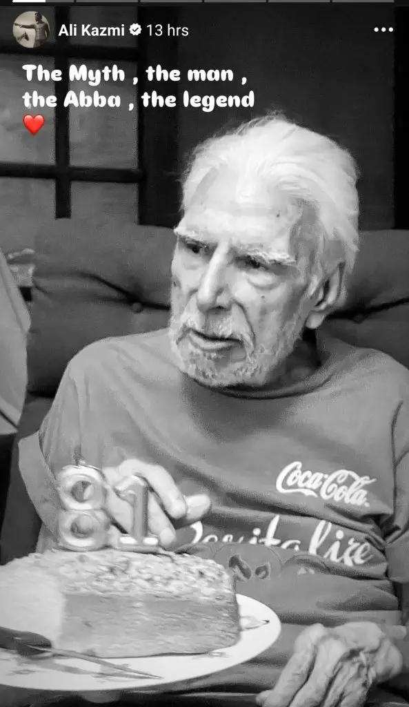 Ali Kazmi Wishes Father Rahat Kazmi on 81st Birthday
