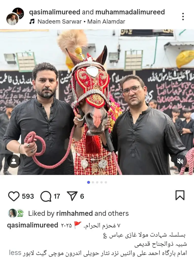 Pakistani Celebrities’ Posts on 9th Muharram