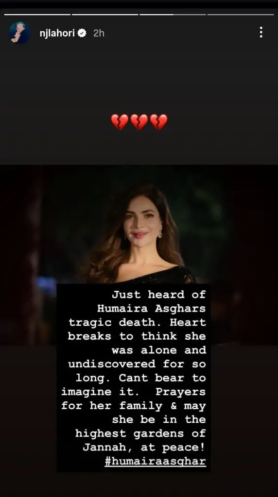 Pakistani Stars Express Grief On Humaira Asghar’s Death