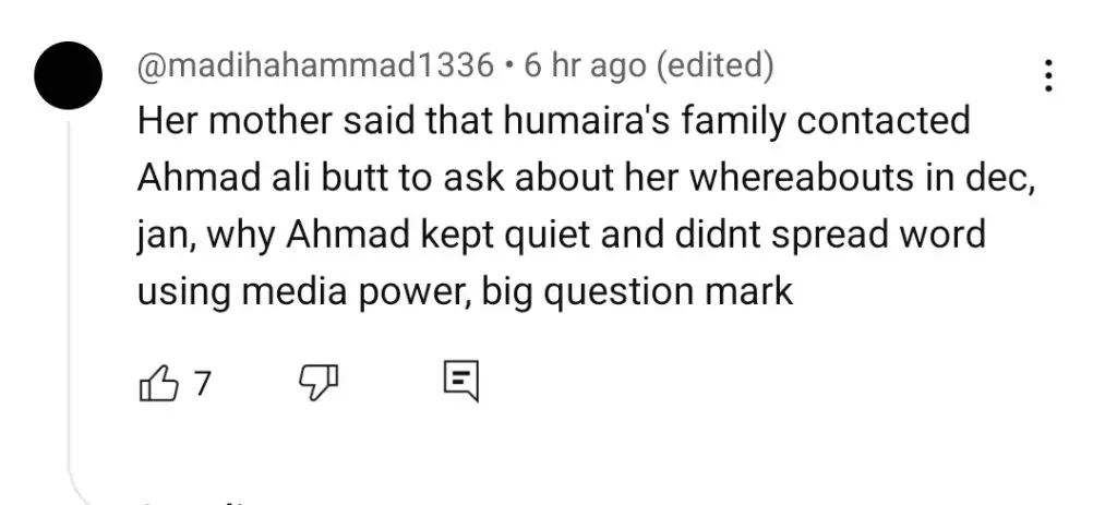 Ahmed Ali Butt Criticized for Cashing Humaira Asghar Tragedy