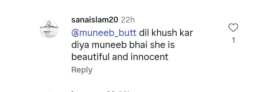 Muneeb Butt’s Praise for Wife Gets Fans’ Appreciation