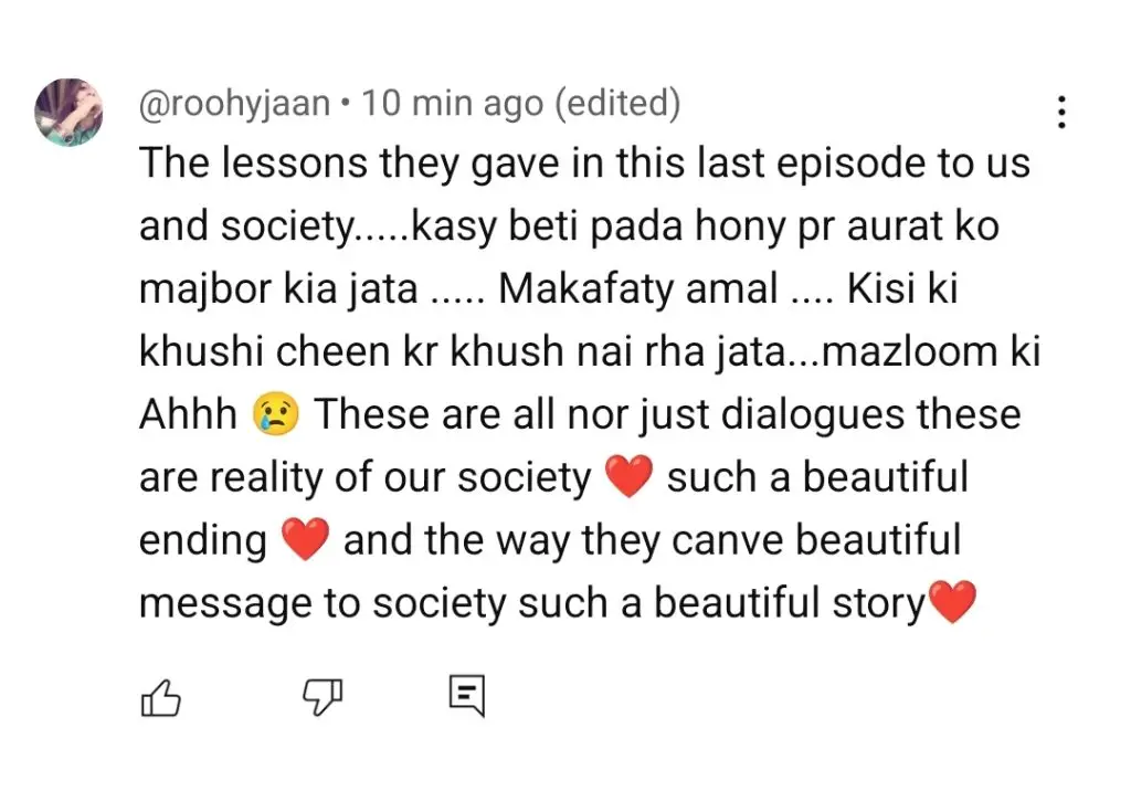 Meri Tanhai Last Episode Public Reaction