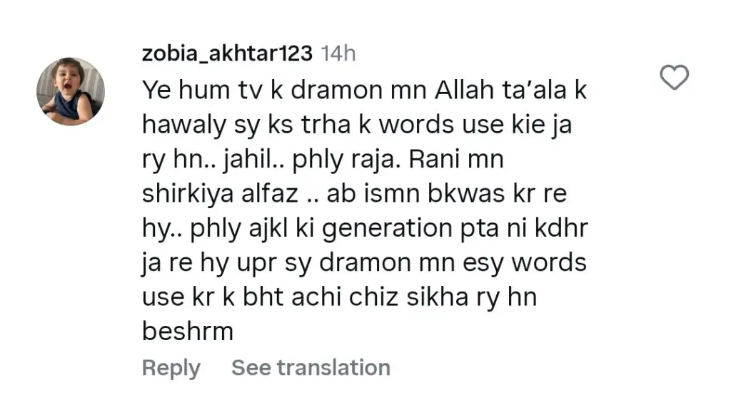 Zaro Noor Abbas’ Ek Jhooti Kahani Dialogue Criticized