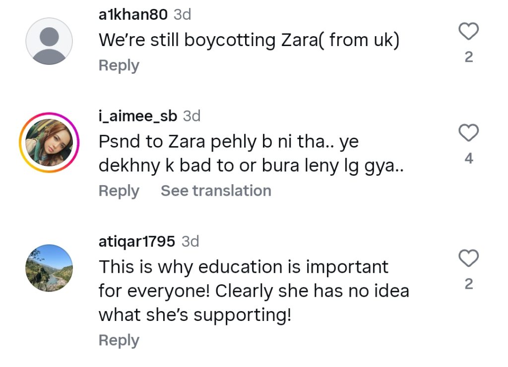 Nida Yasir Looks in Zara’s Outfits Heavily Criticized