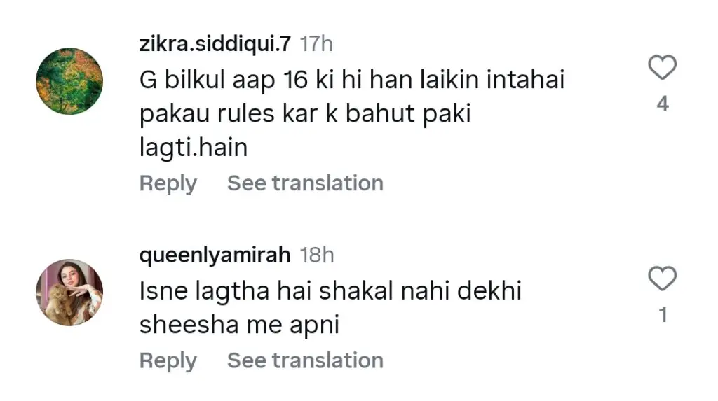 Aina Asif’s Age Sparks Online Controversy