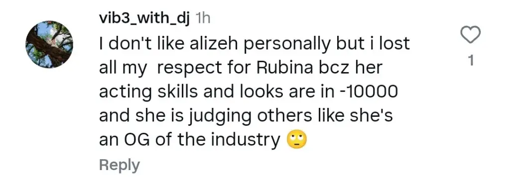 Rubina Ashraf’s Negative Statement about Alizeh Shah Goes Viral