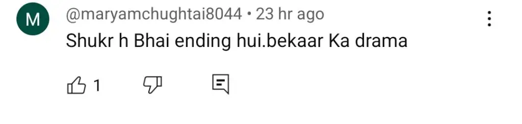 Inteha Last Episode Public Reaction
