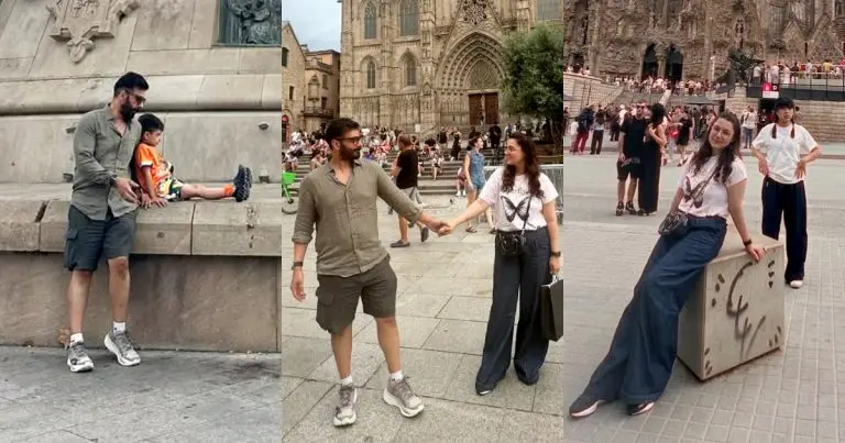 Faysal Quraishi Vacations With Family In Barcelona