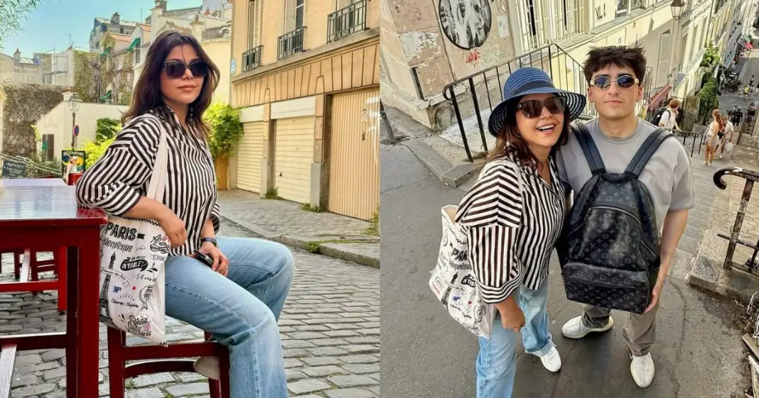 Hadiqa Kiani & Son Vacation In France