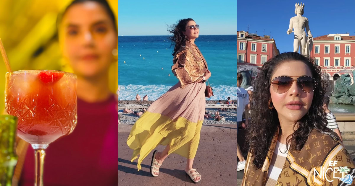 Nida Yasir Enjoying Her vacation In Nice France
