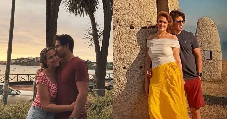 Ali Zafar Romantic Pictures With Wife  From Europe