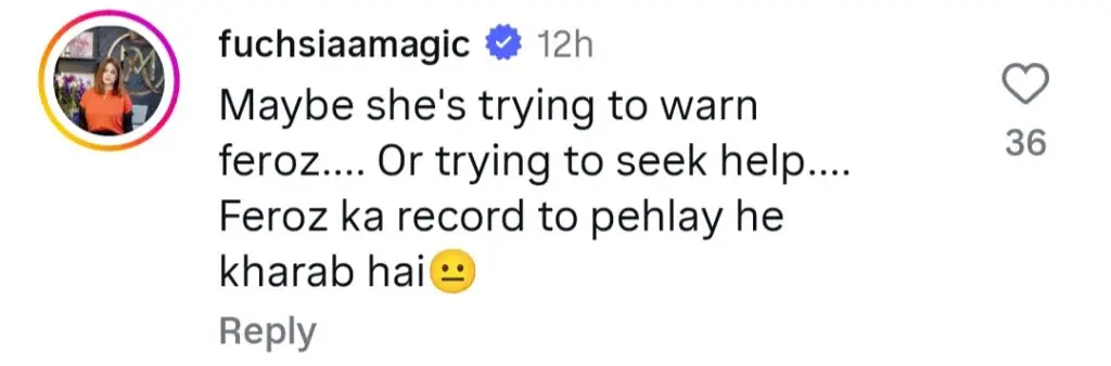 Feroze Khan’s Wife Statement Aganist Domestic Conflict Sparks Debate