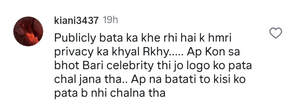 Hina Rizvi Calls Out Haters