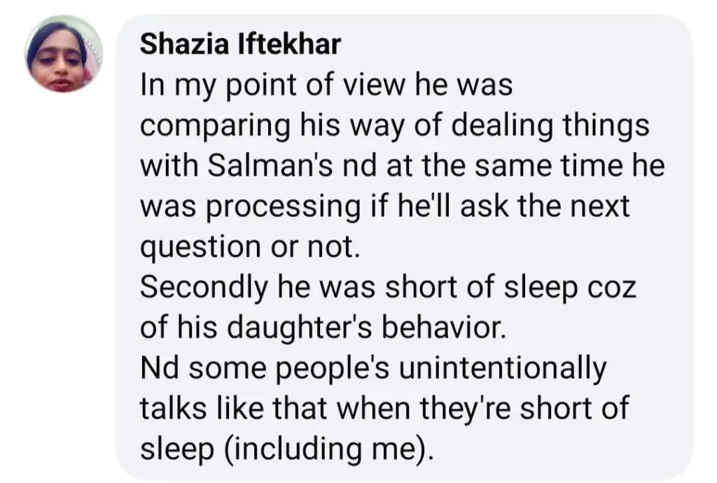 Nadia Khan Criticizes Nauman Ijaz’s Performance In Parwarish