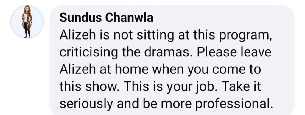 Nadia Khan Criticizes Nauman Ijaz’s Performance In Parwarish