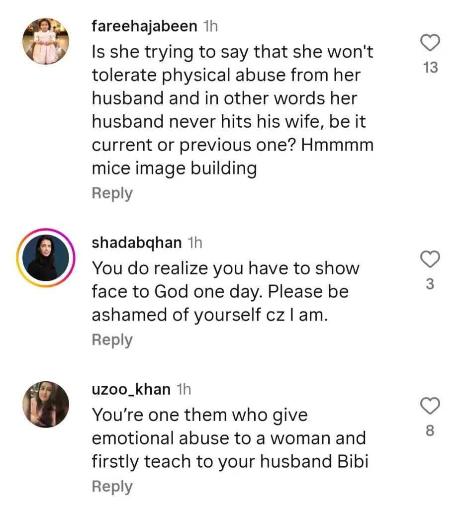 Feroze Khan’s Wife Statement Aganist Domestic Conflict Sparks Debate