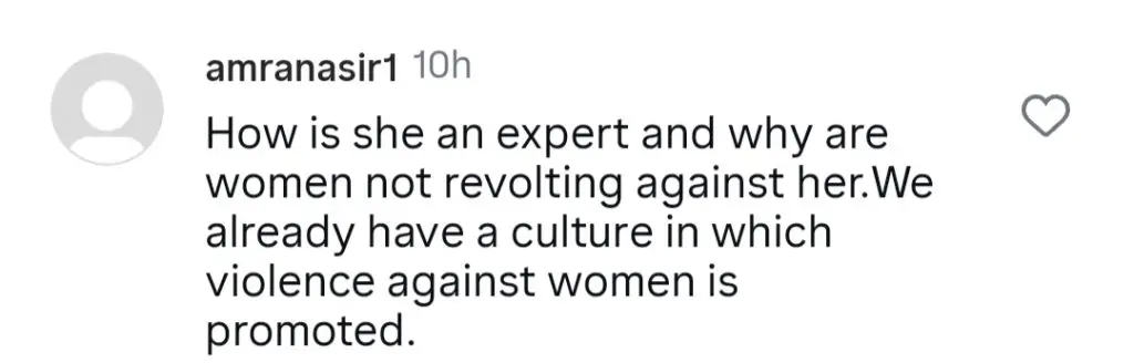 Dr Nabiha Blames Women Entirely For Marital Disputes