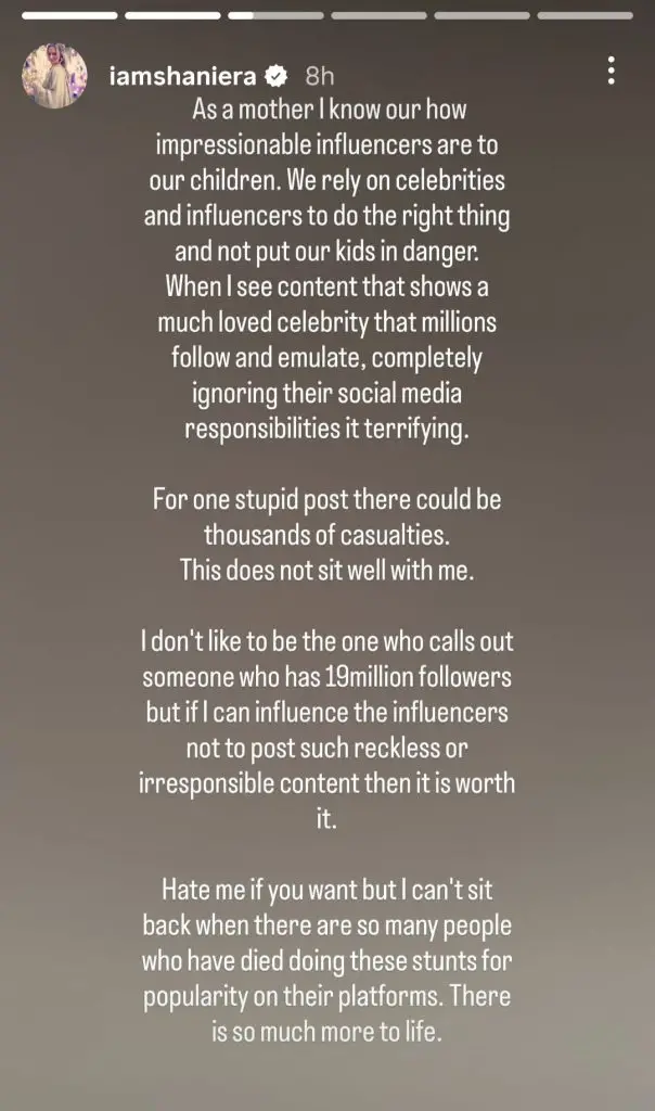 Shaniera Akram Calls Out Hania Aamir For Irresponsible Behaviour