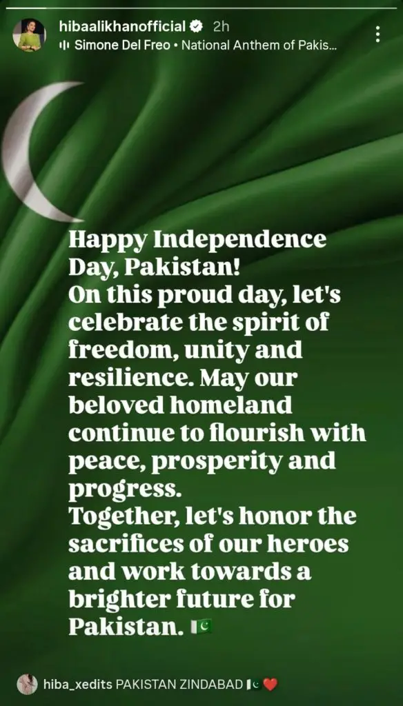 Pakistani Celebrities Share Sentiments On 78th Independence Day