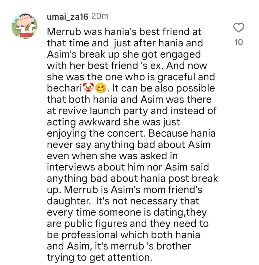 Merub Ali’s Brother Reacts To Asim-Hania Alleged Romance