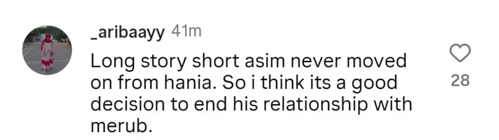 Merub Ali’s Brother Reacts To Asim-Hania Alleged Romance