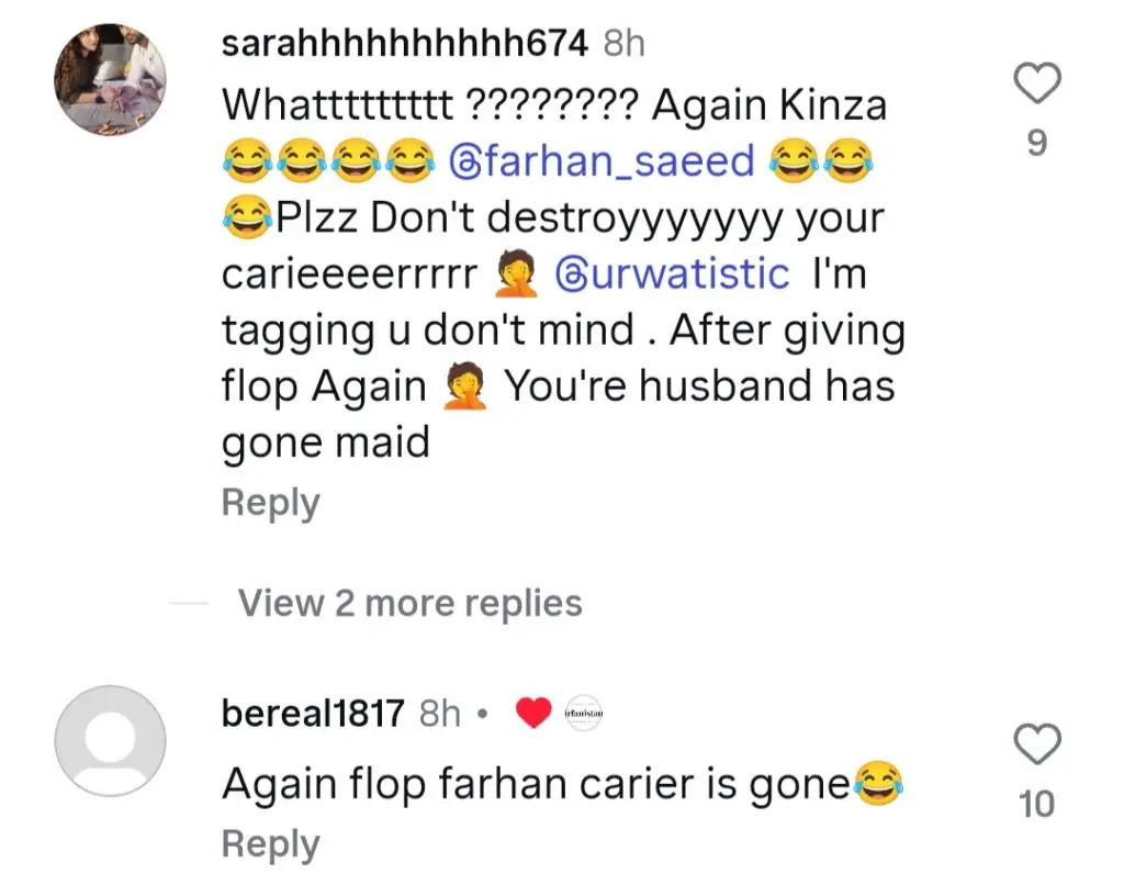 Farhan Saeed & Kinza Hashmi Latest Project Gets Public Disapproval