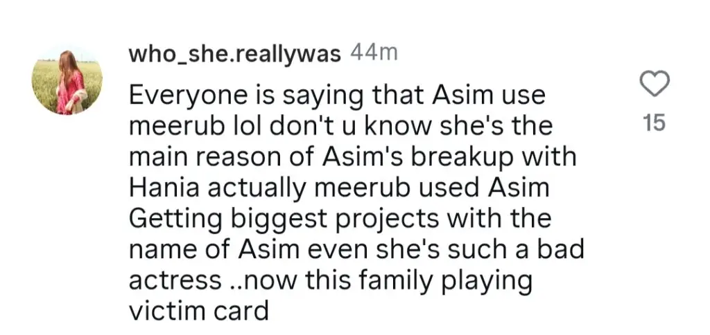 Merub Ali’s Brother Reacts To Asim-Hania Alleged Romance