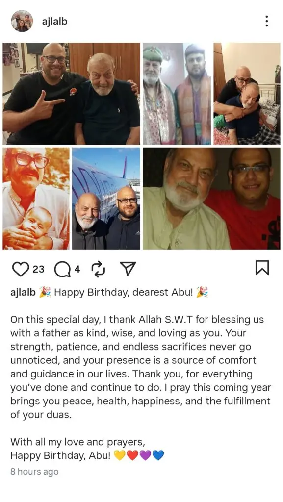 Asim Bukhari’s Son Sweetest Birthday Wish For Him