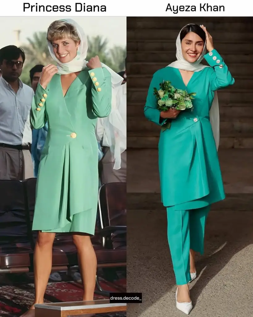 Ayeza Khan Faces Backlash for Recreating Diana’s Iconic Look