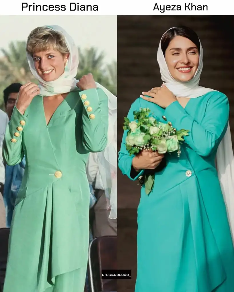 Ayeza Khan Faces Backlash for Recreating Diana’s Iconic Look