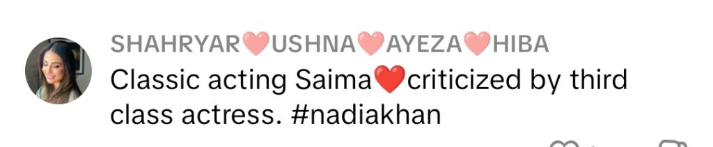 Nadia Khan Faces Backlash for Mocking Saima & Sajal Aly