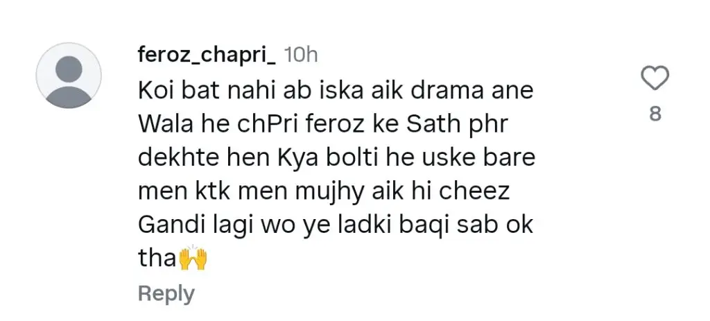 Durefishan Saleem Faces Danish Taimoor Fans’ Wrath