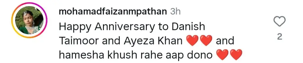 Danish Taimoor & Ayeza Khan Celebrate 11th Nikah Anniversary