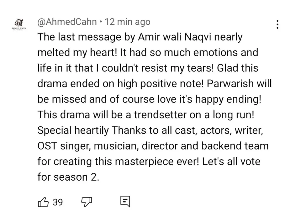 Parwarish Last Episode Public Reaction