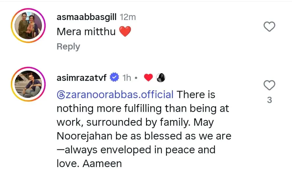 Zara Noor Abbas’s Emotional Note on Project with Her Mother & Daughter