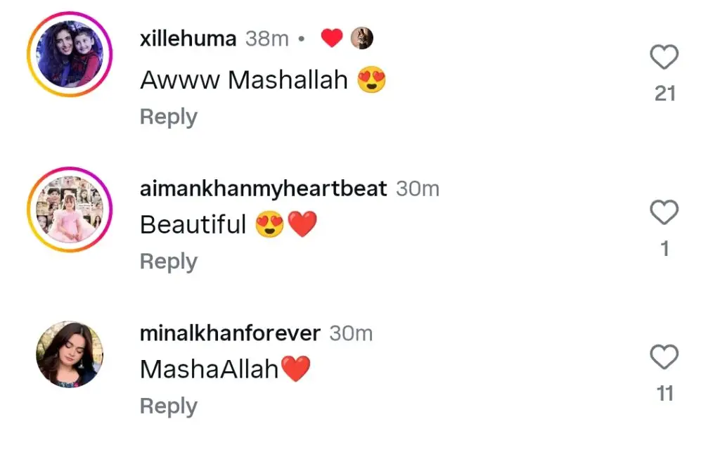 Minal Khan Welcomes Aiman’s Baby Girl Naimal