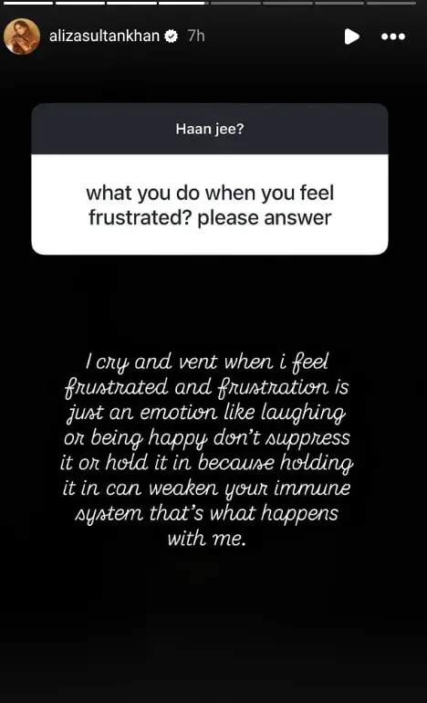 Aliza Sultan Opens Up About Her Struggles