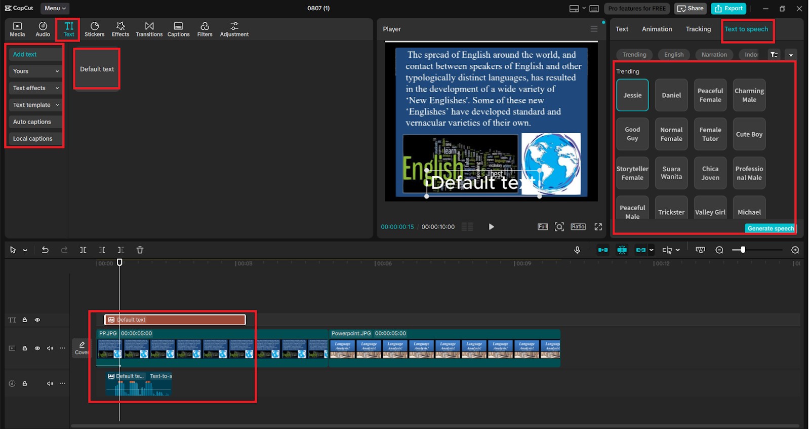 Transform Your Photo Slideshows into Videos with CapCut’s Text to Speech AI