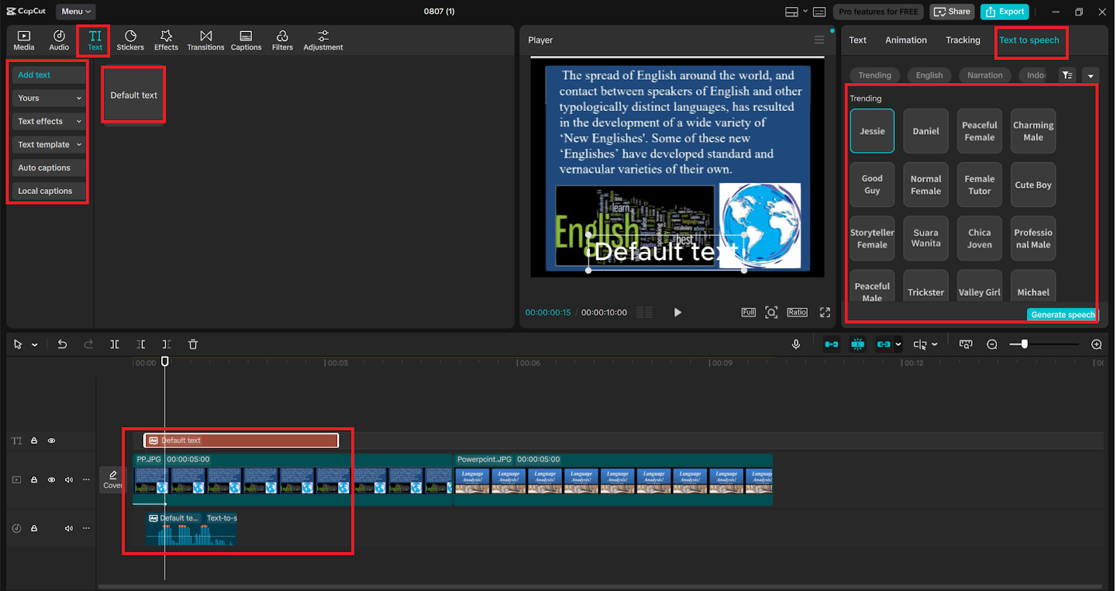 Transform Your Photo Slideshows into Videos with CapCut’s Text to Speech AI